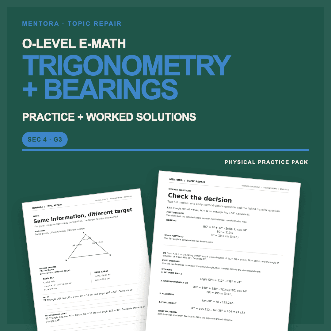 Trigonometry + Bearings cover